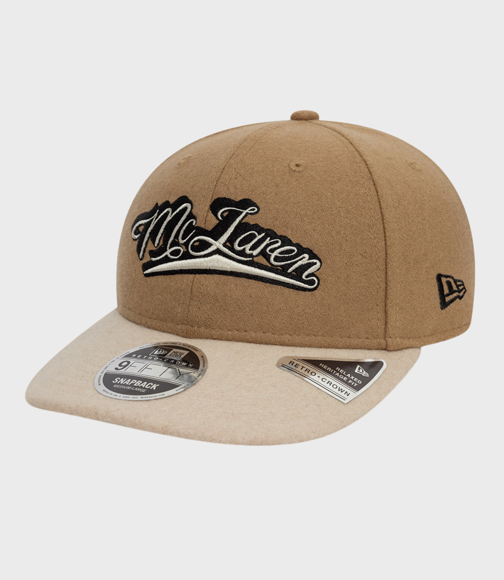 New Era x Reiss McLaren Retro Crown 9FIFTY Snapback Cap