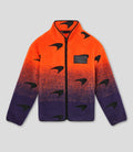 Reiss x McLaren Formula 1 Team Unisex  Ombré Fleece Jacket - Papaya/Purple