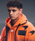 Reiss x McLaren Formula 1 Team Unisex  Ombré Fleece Jacket - Papaya/Purple