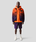 Reiss x McLaren Formula 1 Team Unisex  Ombré Fleece Jacket - Papaya/Purple