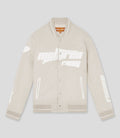 Reiss x McLaren Formula 1 Team Mens Brushed Bomber Jacket - Oatmeal Melange