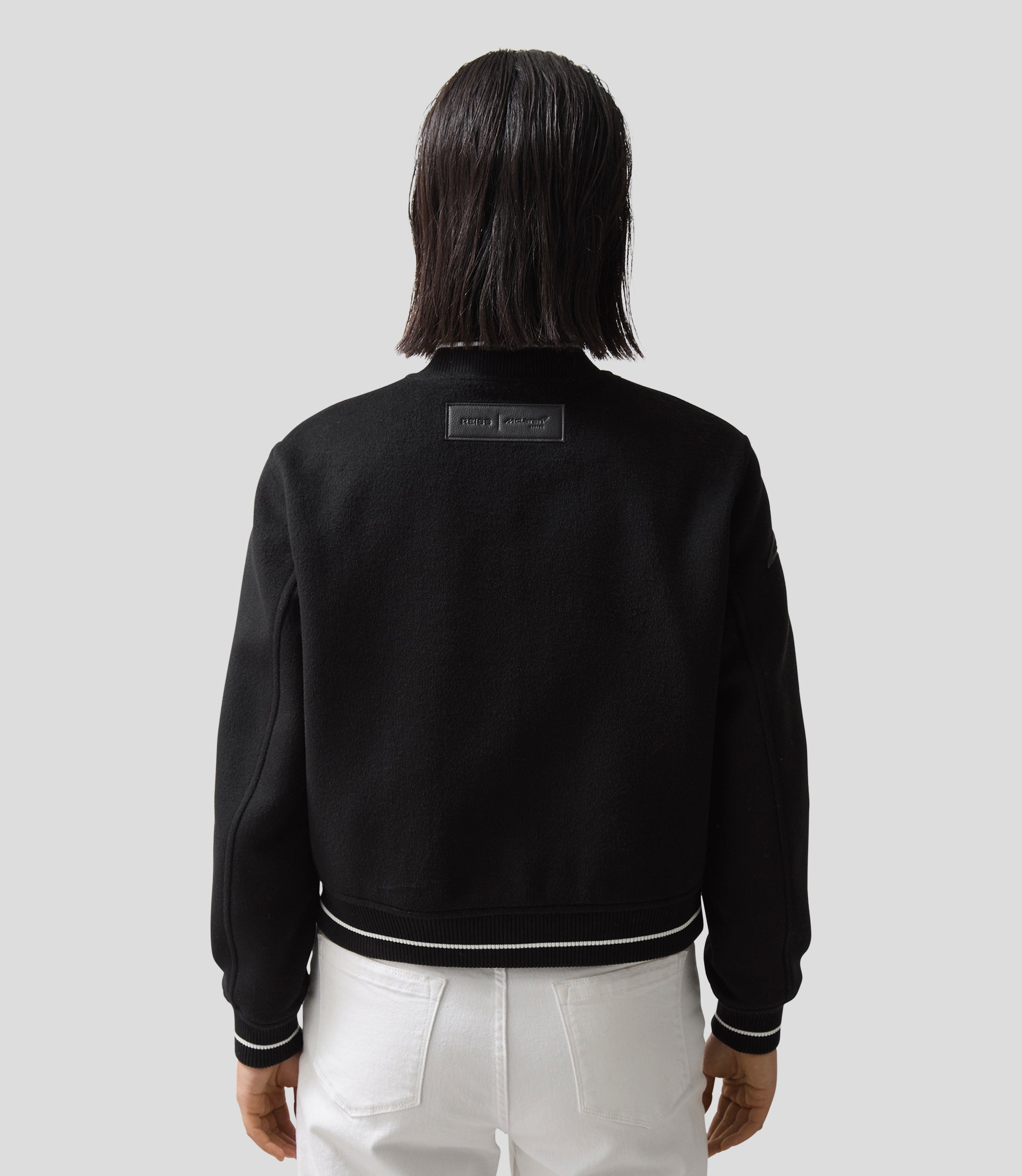 Reiss x McLaren Formula 1 Womens Bomber Jacket - Black