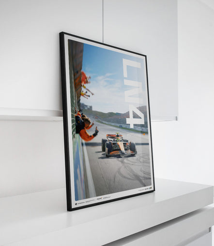 Lando Norris Zandvoort 2024 Victory Limited Edition Poster