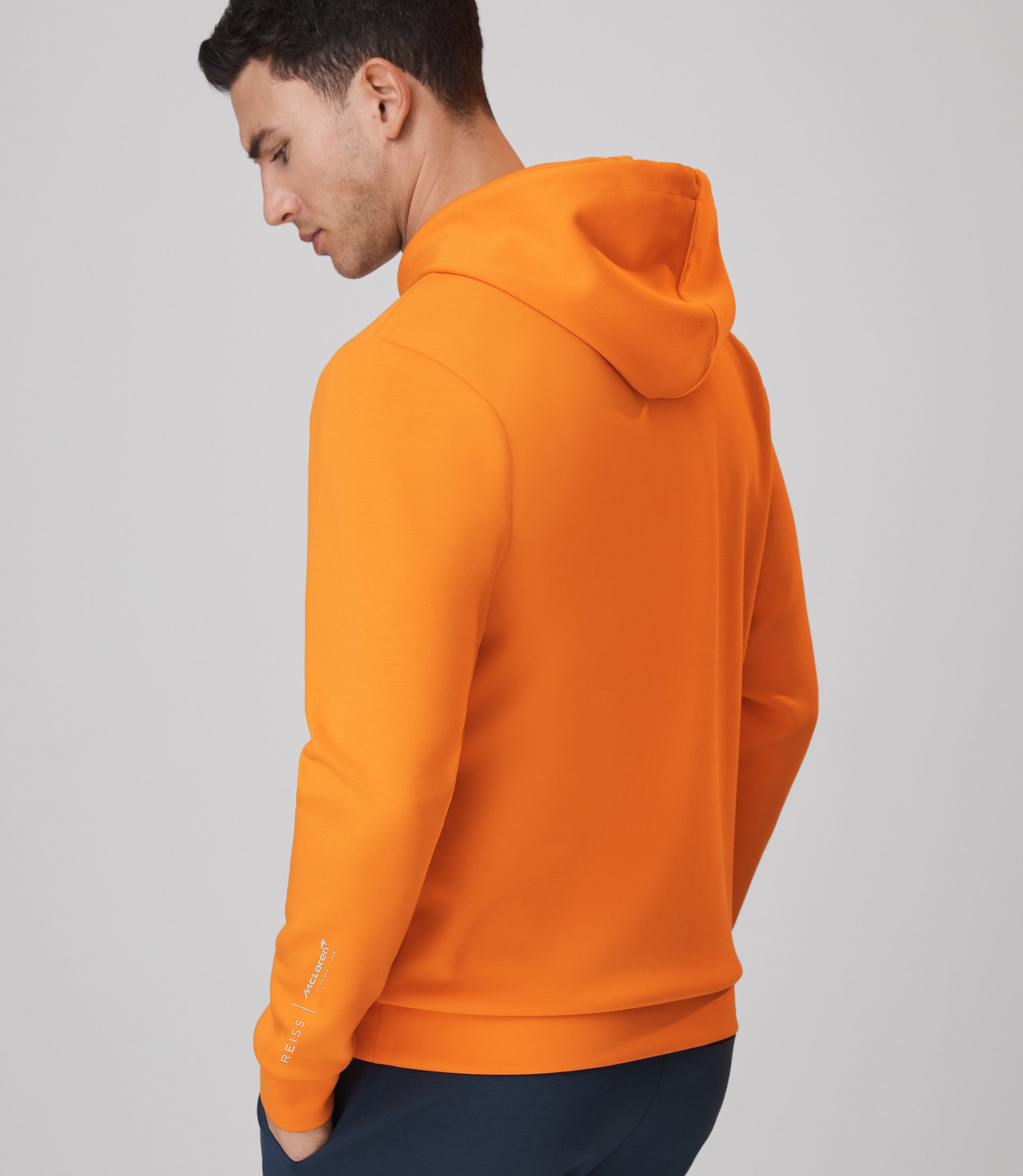 Reiss x McLaren Mens Apex Long Sleeve Interlock Hoody