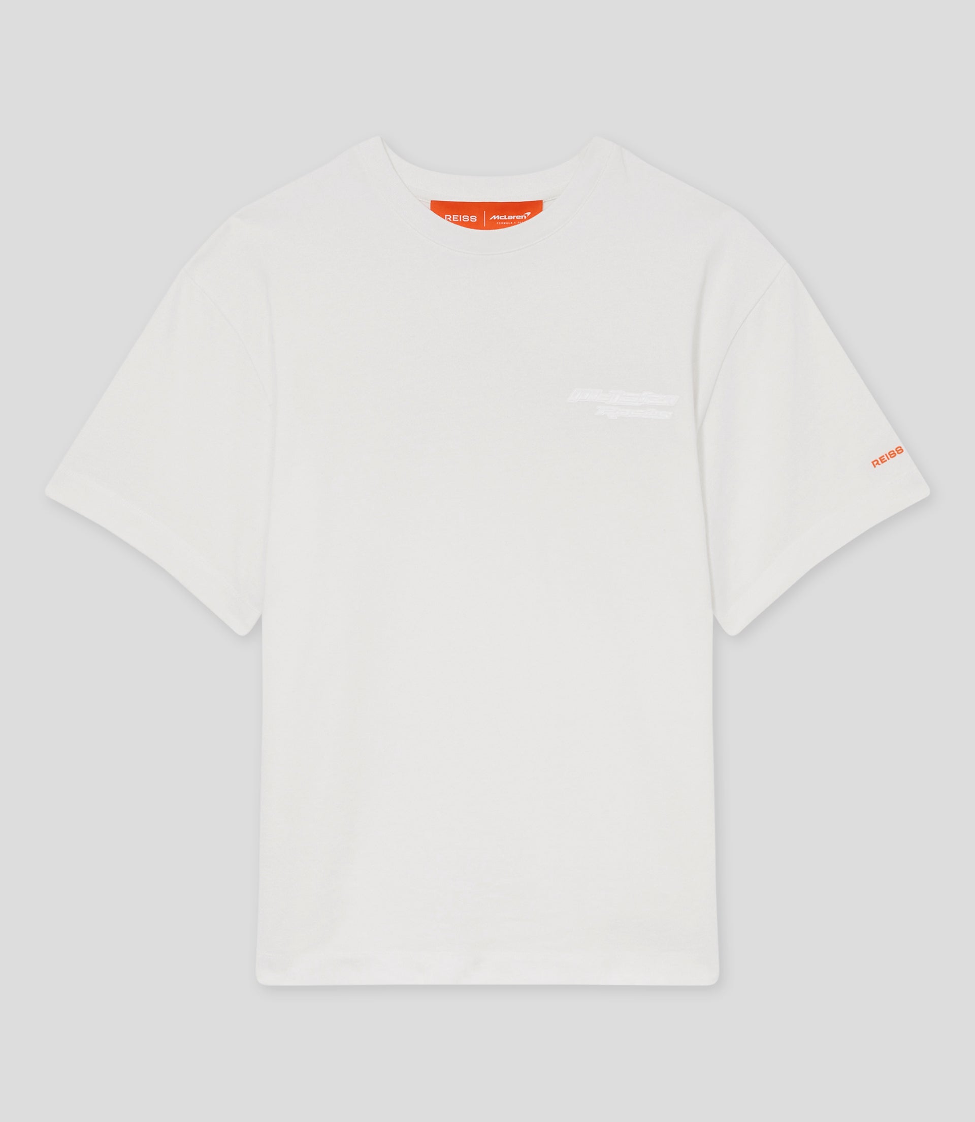 Reiss x McLaren Formula 1 Team Mens Oversized Nakata T-Shirt - White