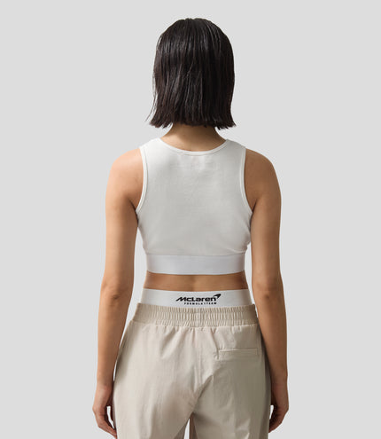 Reiss x McLaren Formular 1 Team Womens Ribbed Cropped Vest