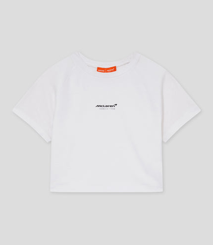 Reiss x McLaren Formula 1 Team Cropped Logo T-Shirt - White