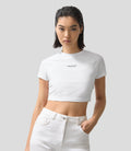 Reiss x McLaren Formula 1 Team Cropped Logo T-Shirt - White