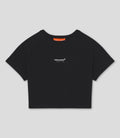 Reiss x McLaren Formula 1 Team Womens Cropped Logo T-Shirt - Black