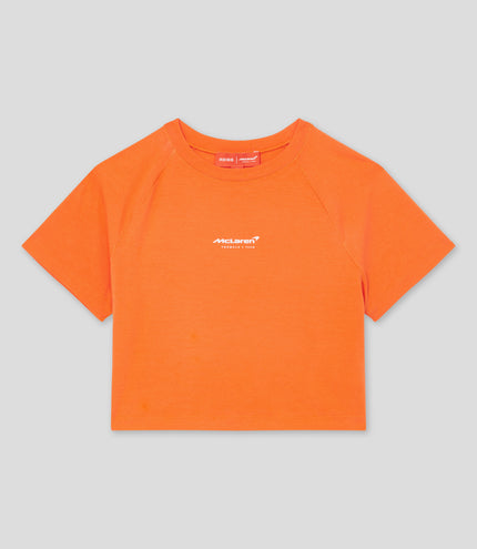 Reiss x McLaren Formula 1 Team Cropped Logo T-Shirt - Papaya