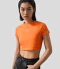 Reiss x McLaren Formula 1 Team Cropped Logo T-Shirt - Papaya