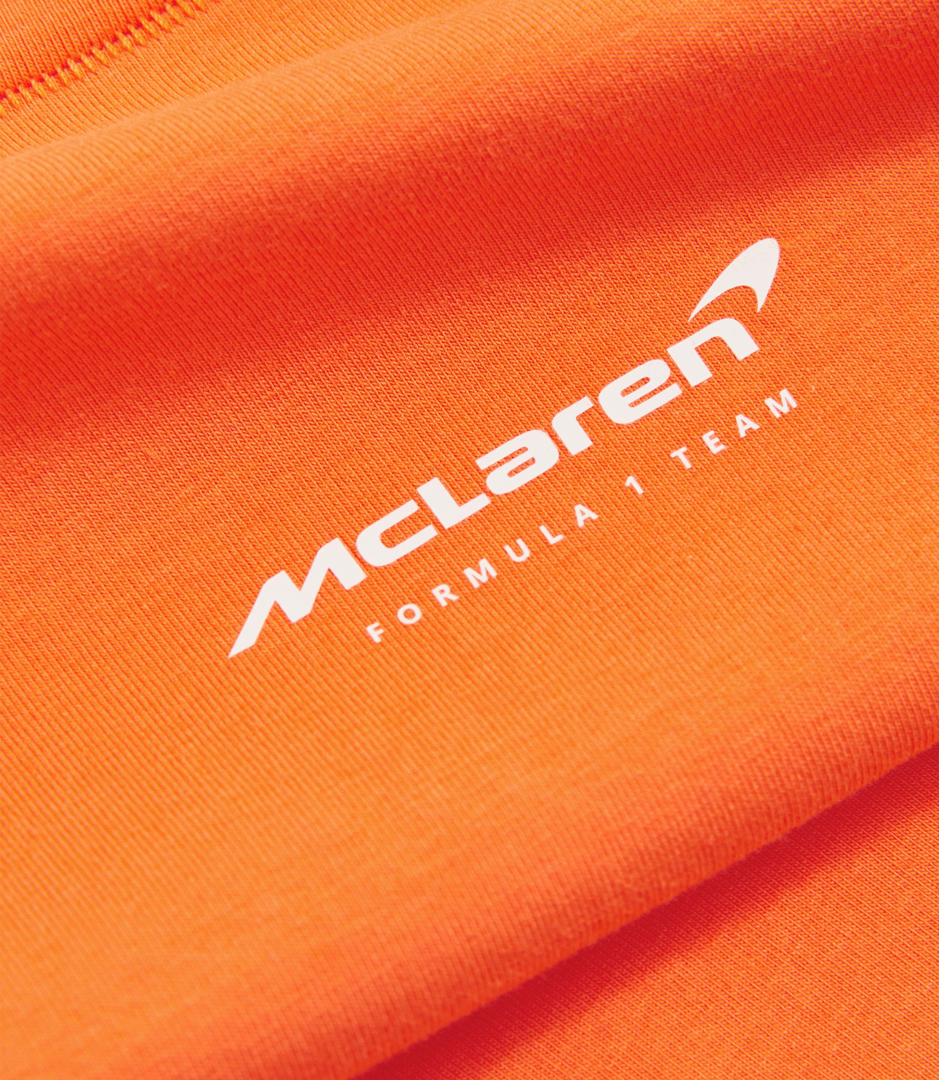 Reiss x McLaren Formula 1 Team Cropped Logo T-Shirt - Papaya