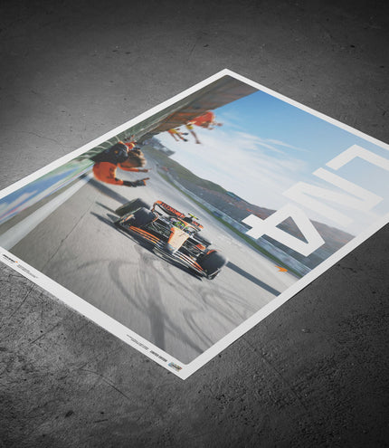 Lando Norris Zandvoort 2024 Victory Limited Edition Poster