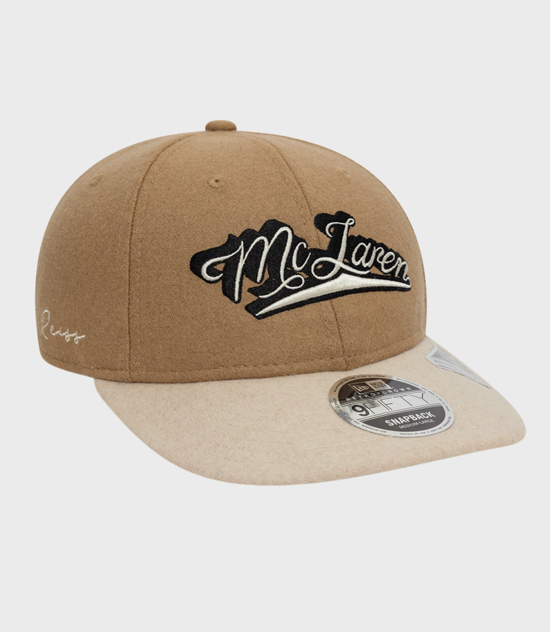 Reiss x McLaren Retro Crown 9FIFTY Snapback Cap - Earthly Brown