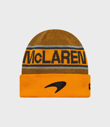 New Era x McLaren Formula 1 Fanwear Cuff Beanie - Papaya