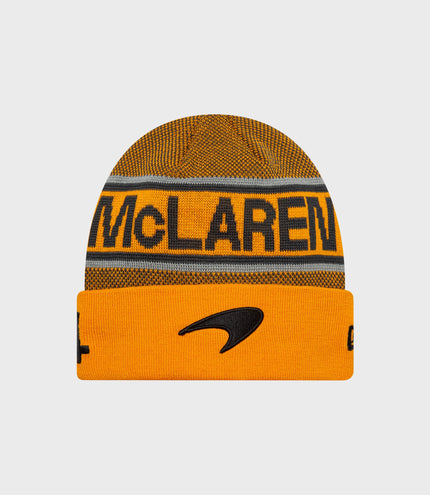 New Era x McLaren Formula 1 Team Lando Norris Cuff Beanie - Papaya