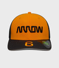 New Era x Arrow McLaren IndyCar Nolan Siegel Teamwear 9Seventy Stretch-Snap Cap - Papaya