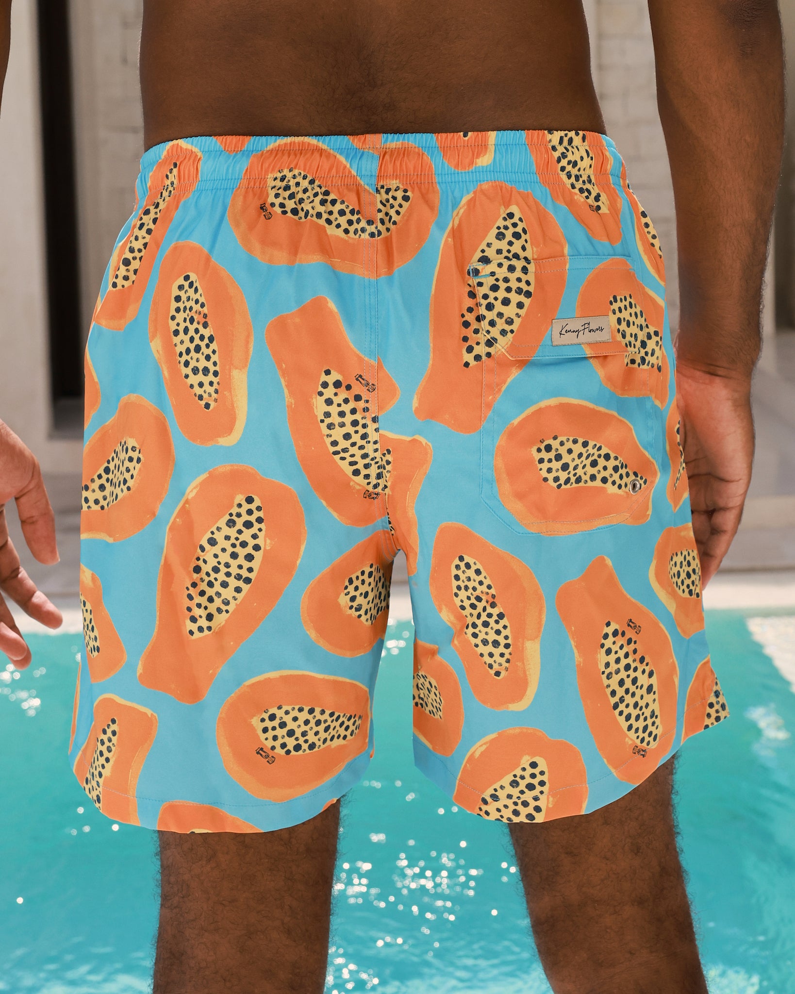 Kenny Flowers x McLaren The Papaya Prix Men's Swim Trunks