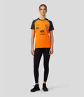 Official Womens McLaren Formula 1 Team Set Up T-Shirt Lando Norris - Papaya/Phantom