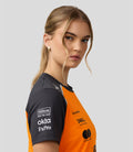 Official Womens McLaren Formula 1 Team Set Up T-Shirt Lando Norris - Papaya/Phantom