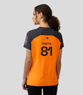 Official Womens McLaren Formula 1 Team Set Up T-Shirt Oscar Piastri- Papaya/Phantom