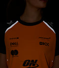 Official Womens McLaren Formula 1 Team Set Up T-Shirt - Papaya/Phantom