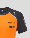 Official Womens Personalised McLaren Formula 1 Team Set-Up T-Shirt - Papaya/Phantom