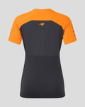 Official Womens Personalised McLaren Formula 1 Team Set-Up T-Shirt - Phantom/Papaya