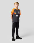 Official Junior McLaren Formula 1 Team Lando Norris Set Up T-Shirt - Phantom/Papaya