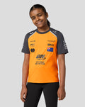 Official Junior McLaren Formula 1 Team Oacar Piastri Set Up T-Shirt - Papaya/Phantom