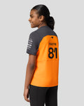 Official Junior McLaren Formula 1 Team Oacar Piastri Set Up T-Shirt - Papaya/Phantom