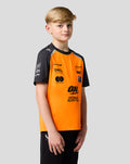 Official Junior McLaren Formula 1 Team Oacar Piastri Set Up T-Shirt - Papaya/Phantom