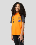 Official Junior McLaren Formula 1 Team Oscar Piastri Polo Shirt - Papaya/Phantom