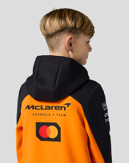 Official Junior McLaren Formula 1 Team Hooded Sweat - Papaya/Phantom