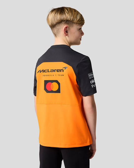 Official Junior McLaren Formula 1 Team Set Up T-Shirt - Papaya/Phantom