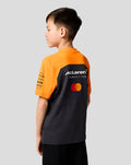 Official Junior McLaren Formula 1 Team Set Up T-Shirt - Phantom/Papaya