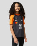 Official Junior McLaren Formula 1 Team Set Up T-Shirt - Phantom/Papaya