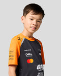 Official Junior McLaren Formula 1 Team Set Up T-Shirt - Phantom/Papaya