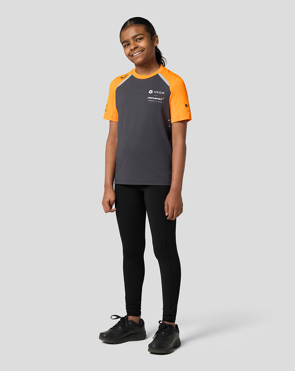 Official Junior McLaren Formula E Team Set Up T-Shirt - Phantom/Papaya