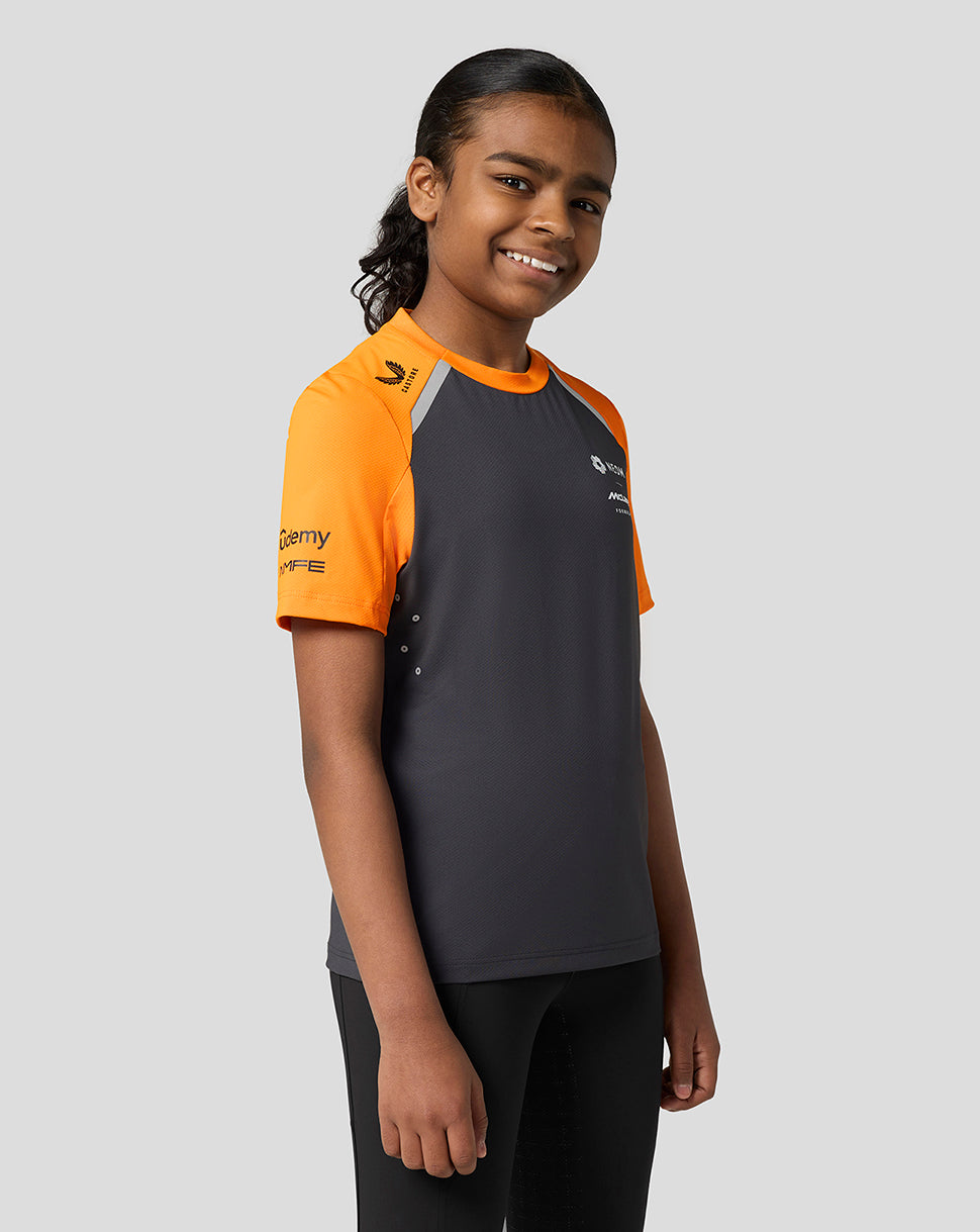 Official Junior McLaren Formula E Team Set Up T-Shirt - Phantom/Papaya