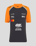 Official Junior Personalised McLaren Formula 1 Team Set-Up T-Shirt - Phantom/Papaya