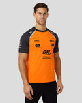 Official Mens McLaren Formula 1 Team Oscar Piastri Set Up T-Shirt - Papaya/Phantom