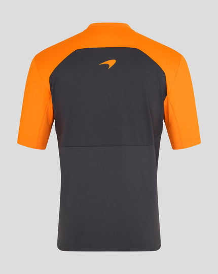 Official Mens Personalised McLaren Formula 1 Team Set-Up T-Shirt - Phantom/Papaya