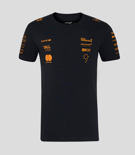 McLaren Formula 1 Team 2024 Champions T-Shirt - Black