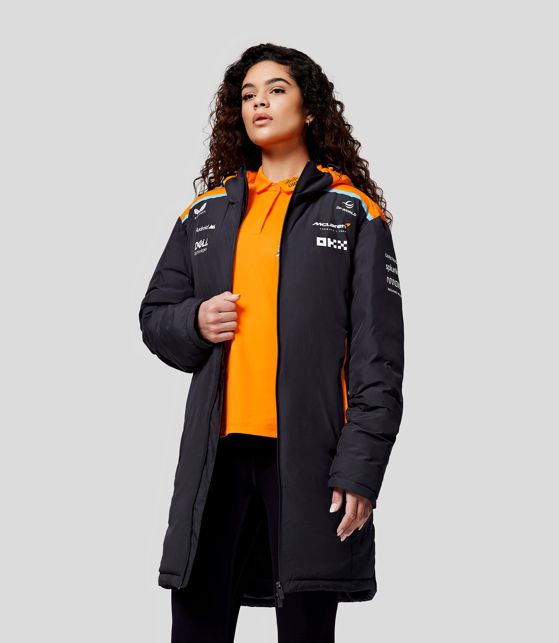 Unisex Official Teamwear Longline Padded Jacket Formula 1