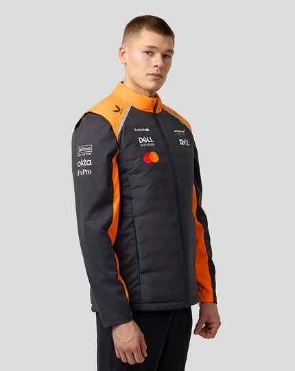 Official Unisex McLaren Formula 1 Team Hybrid Gilet - Phantom/Papaya