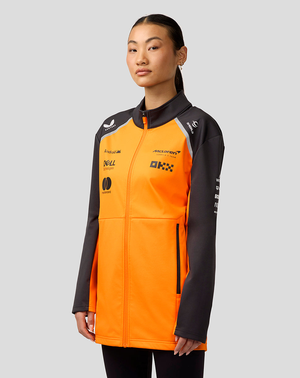 Official Unisex McLaren Formula 1 Team Soft Shell Jacket - Papaya/Phantom