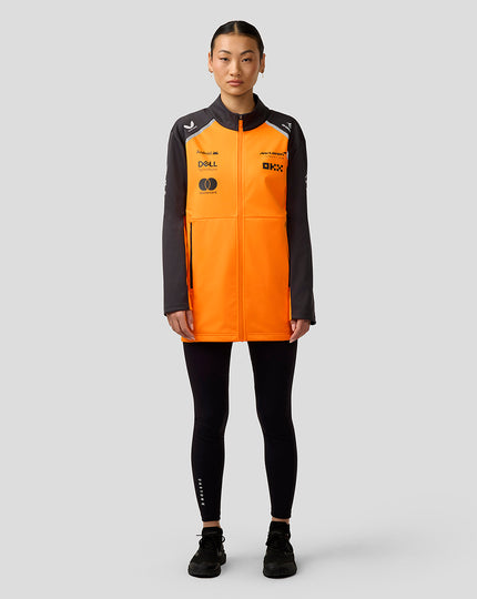 Official Unisex McLaren Formula 1 Team Soft Shell Jacket - Papaya/Phantom