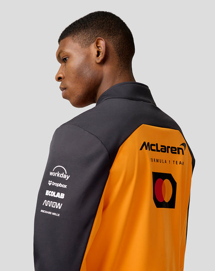 Official Unisex McLaren Formula 1 Team Soft Shell Jacket - Papaya/Phantom