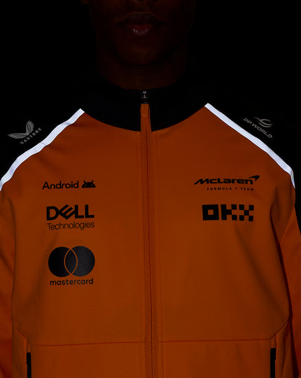 Official Unisex McLaren Formula 1 Team Soft Shell Jacket - Papaya/Phantom